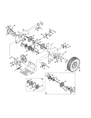 Part Location Diagram of 634-04136-4028 MTD Wheel Complete - Lh