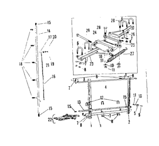 Main Frame Diagram and Parts List for 47162860  Craftsman Pressure Washer