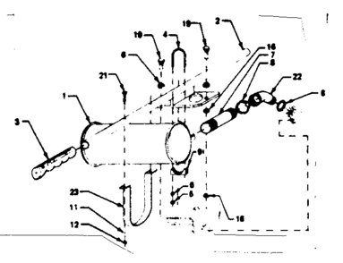 Handle Diagram and Parts List for 580321821  Craftsman Engine