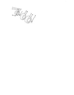 Wheels And Tires Diagram and Parts List for 917276860  Craftsman Lawn Tractor