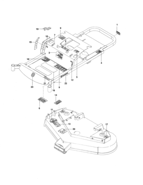 Decals Diagram and Parts List for 917289821  Craftsman Engine