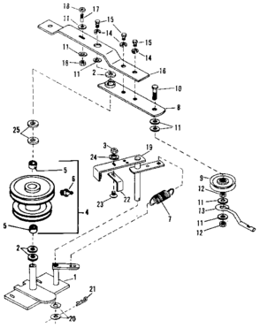 Part Location Diagram of 16303 Craftsman Mounting bracket