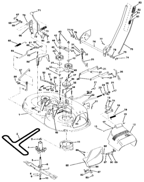 Part Location Diagram of 133171 Generac IDLER PULLEY - ROT - REV