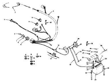 Electrical Diagram and Parts List for 917255740  Craftsman Lawn Tractor