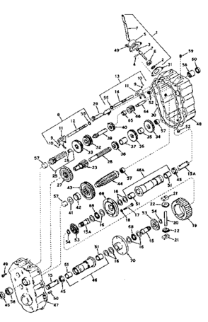 Lift Rod Assembly Diagram and Parts List for 1318450  Craftsman Lawn Mower
