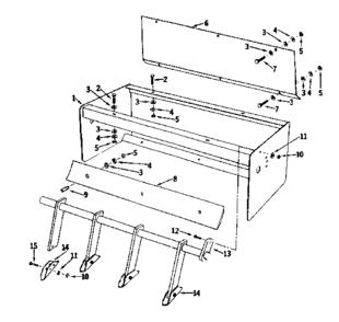 Replacement Parts Diagram and Parts List for 757262960  Craftsman Lawn Tractor