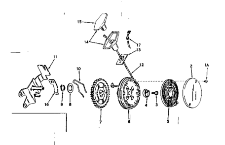Side Mount Rewind Starter No. 590445 Diagram and Parts List for 143171122  Craftsman Engine