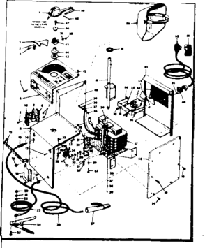 Unit Diagram and Parts List for 113201241  Craftsman Welder