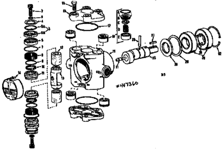 Pump Diagram and Parts List for 471447360  Craftsman Pressure Washer