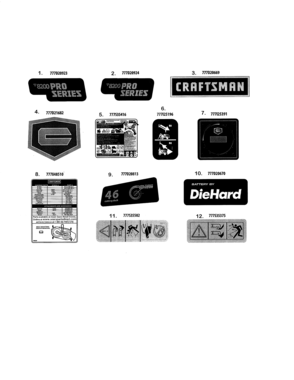 Part Location Diagram of 777D20813 MTD Lbl-46 cut deck tte