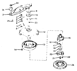No-pull Starter Diagram and Parts List for 143184162  Craftsman Engine