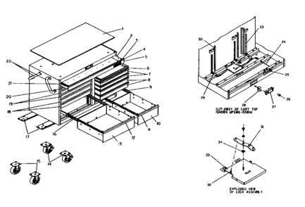 Part Location Diagram of M13859-DSO Craftsman Handle
