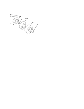 Wheels And Tires Diagram and Parts List for 917273393  Craftsman Lawn Tractor