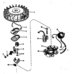 Magneto (phelon F-3220-m3) Diagram and Parts List for 143101030  Craftsman Engine