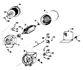 Stator Assembly Diagram and Parts List for 580320841  Craftsman Engine