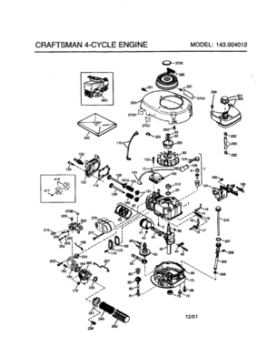 Part Location Diagram of 750806C Tecumseh Replacement Short Block, order from 7 1-999