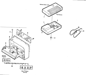 Radio Controls Diagram and Parts List for 139664053  Craftsman Garage Door Opener