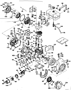 Part Location Diagram of 631097 Craftsman Carburetor