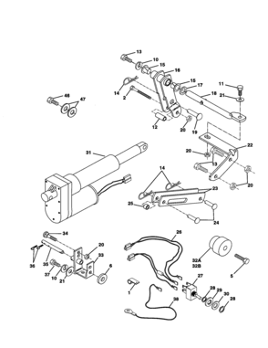 Gear Drive, Vertical Engine Diagram and Parts List for 917242441  Craftsman Lawn Tractor