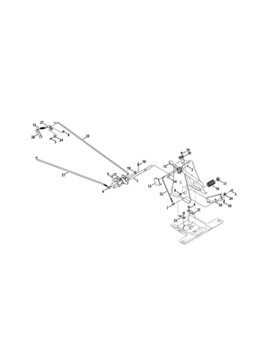 Brake Pedal Diagram and Parts List for 247250000  Craftsman Engine