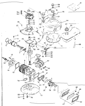 Part Location Diagram of 510258 Craftsman Gasket