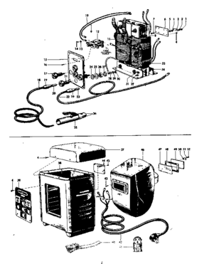 Unit Diagram and Parts List for 11320301  Craftsman Welder