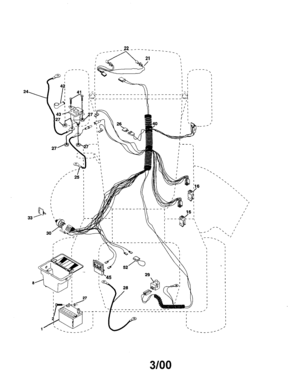 Part Location Diagram of 163968 Craftsman Ignition Switch