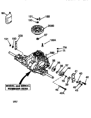 Part Location Diagram of 798033 Craftsman Belt guide