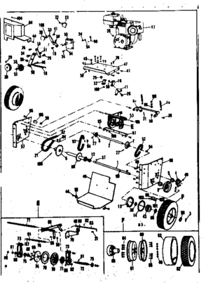 Part Location Diagram of 32503 Craftsman Engine Mount Plate