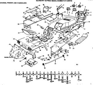 Part Location Diagram of 5361J Craftsman Decal
