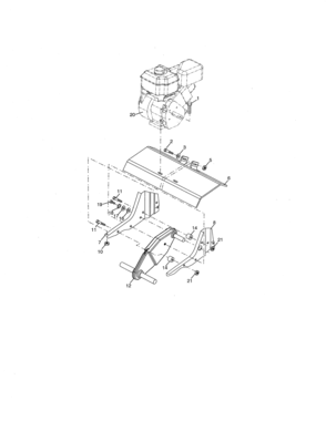 Part Location Diagram of 151222 Craftsman Tiller gear case