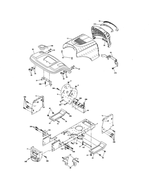 Chassis And Enclosures Diagram and Parts List for 917275401  Craftsman Lawn Tractor