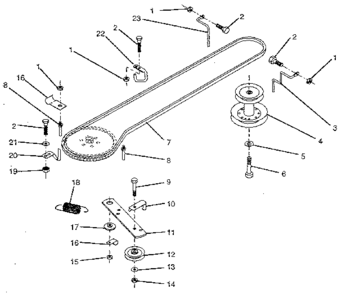 Part Location Diagram of 124525X Craftsman Lawn tractor ground drive belt