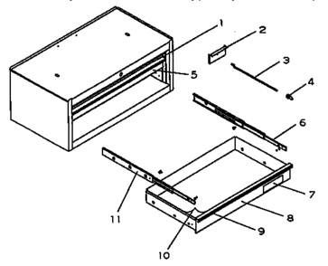 Part Location Diagram of M8627 Craftsman Nameplate
