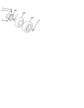 Wheels And Tires Diagram and Parts List for 917277230  Craftsman Lawn Tractor