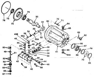5272237 Pump Assembly (p610 Giant Pump) Diagram and Parts List for 74208  Craftsman Pressure Washer