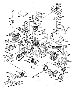 Engine Diagram and Parts List for 143784022  Craftsman Engine