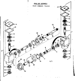 Replacement Parts Diagram and Parts List for 917794002  Craftsman Lawn Tractor
