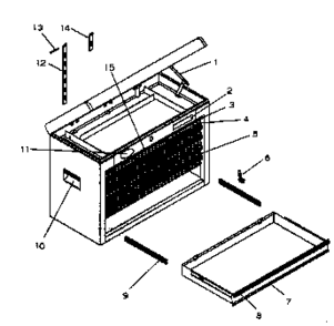 Chest Diagram and Parts List for 706599640  Craftsman Tool Stand & Cart