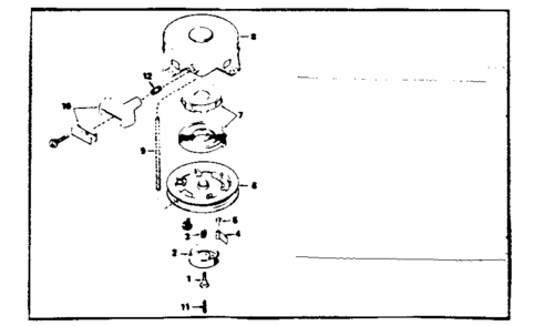 Rewind Starter Diagram and Parts List for 143365022  Craftsman Engine