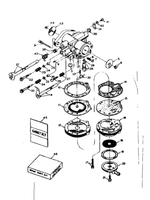 Part Location Diagram of 8311 Craftsman Main kit