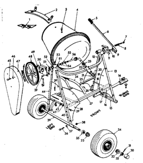 Part Location Diagram of 7057 Craftsman Belt guard