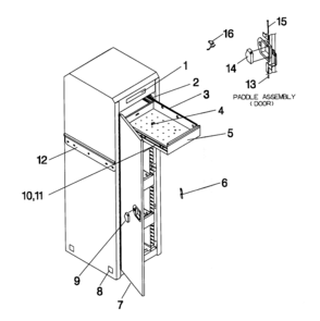 Tool Chest Diagram and Parts List for 706825040  Craftsman Tool Stand & Cart