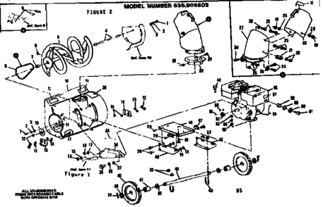 Engine Diagram and Parts List for 536905802  Craftsman Snow Blower