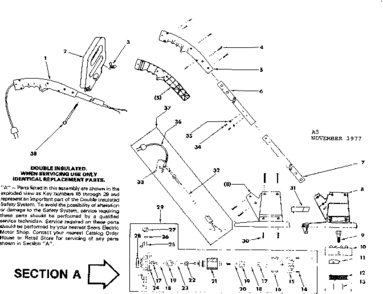 Replacement Parts Diagram and Parts List for 25779730  Craftsman Trimmer