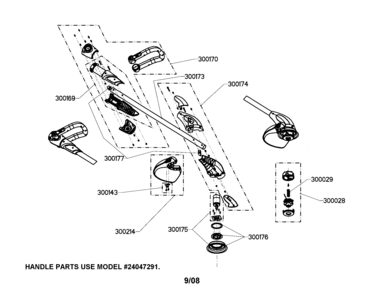 Line Trimmer Diagram and Parts List for 24074817  Craftsman Trimmer