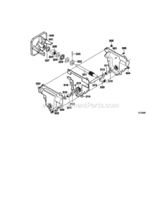 Page D Diagram and Parts List for C950-52005-0  Craftsman Snow Blower