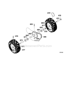 Page G Diagram and Parts List for C950-52005-0  Craftsman Snow Blower