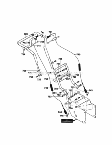 Page I Diagram and Parts List for C950-52009-0  Craftsman Snow Blower