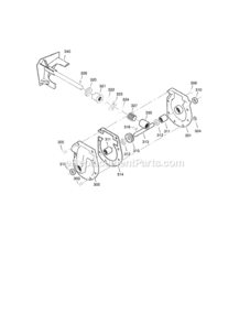 Page F Diagram and Parts List for C950-52119-3  Craftsman Snow Blower
